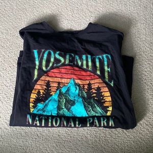 women’s multicolored yosemite national park tee